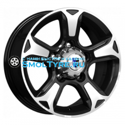 K&K 7x16/5x139,7 ET35 D108,5 Атлант (КС757) Алмаз черный