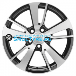 Khomen Wheels 7x17/5x114,3 ET38 D67,1 KHW1704 (Outlander) Black-FP