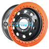 Off-Road Wheels 8x16/5x150 ET-3 D113 Тойота Ленд Крузер 100 черный с бедлоком (оранжевый)