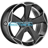 OZ 9x21/5x112 ET50 D79 Aspen HLT Matt Black + Diamond Cut